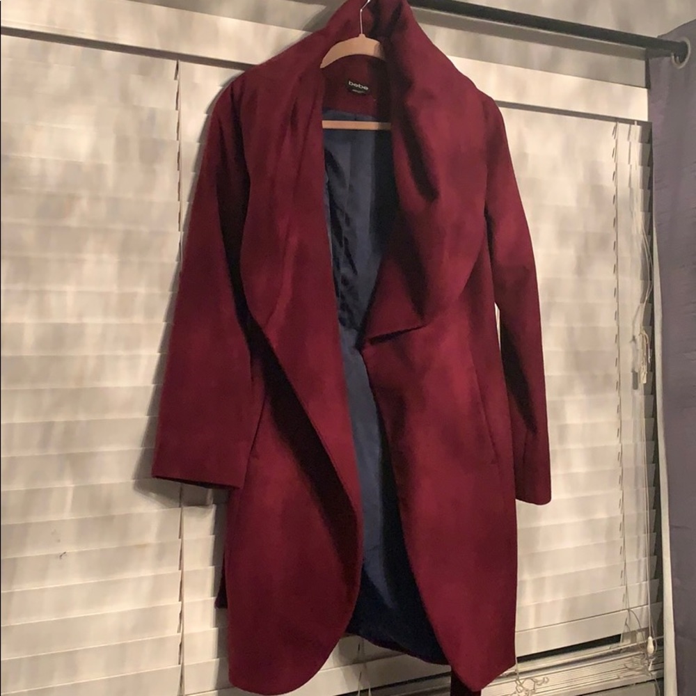 Burgundy Coat with Cape